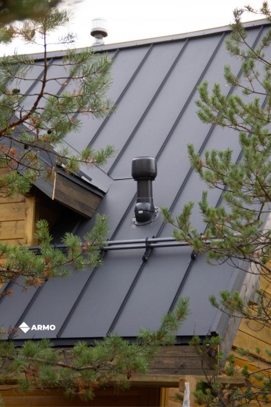 Самозащелкивающаяся кровля ARMO Rooftop Бархат Zn275