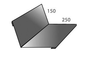 Примыкание планка 2 м. PE RAL 3005 вишневая уцененный