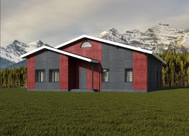 Фиброцементный сайдинг Roofas Board Stone Гранит красный