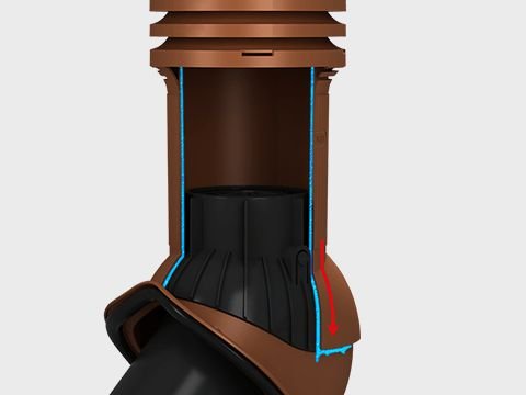 Вентиляционный выход Wirplast WiroVent EVO Е29 (неизолированный)