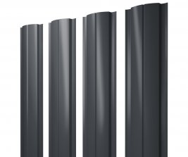 Штакетник Grand Line ​Slim полукруглый Полиэстер 0,5 мм