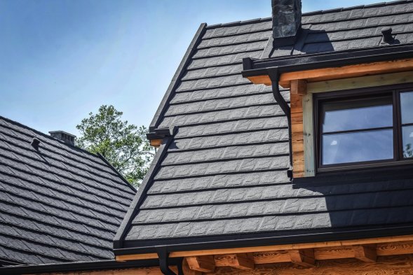 Композитная черепица Gerard Slate Dark silver
