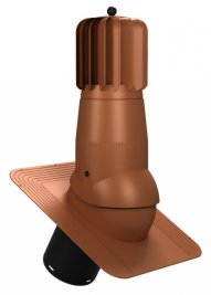 Вентвыход Роторный WiroVent EVO T01-PP неизолированный для гибкой битумной кровли (при монтаже)