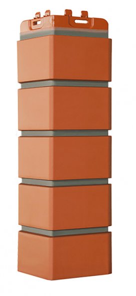 Угол Grand Line клинкерный кирпич Design со швом RAL 7006