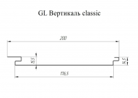 Софит металлический Grand Line Вертикаль Drap