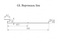 Софит металлический Grand Line Вертикаль Drap
