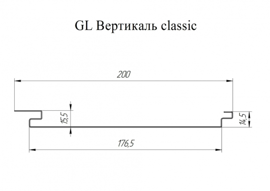 Софит металлический Grand Line Вертикаль Pural Matt