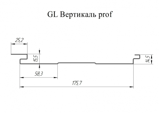 Софит металлический Grand Line Вертикаль Pural Matt