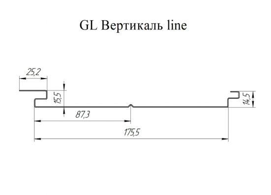 Софит металлический Grand Line Вертикаль Pural Matt
