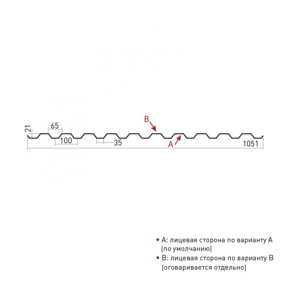 Профнастил С21 Стинержи Graphite45