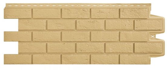 Фасадные панели Grand Line состаренный кирпич Classic песочный