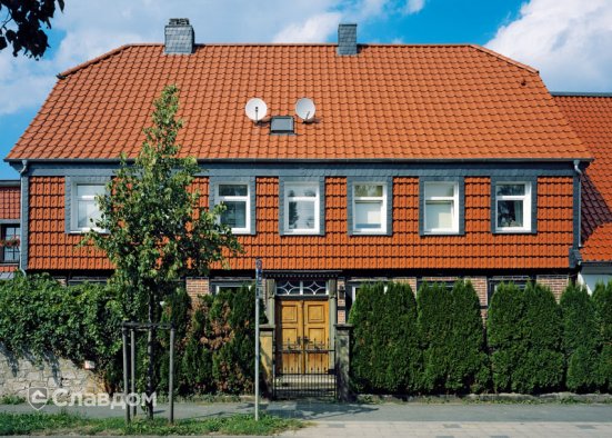 Керамическая черепица Creaton Herzziegel