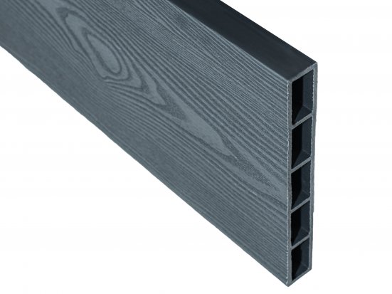Доска NauticPrime EstheticWood 3D из ДПК для грядок средняя теплая Серый