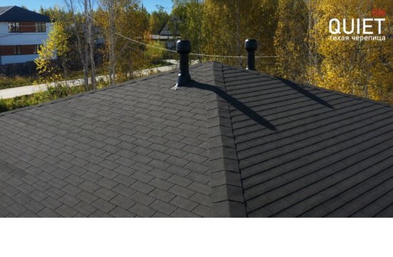 Гибкая черепица Quiet tile Brick черный