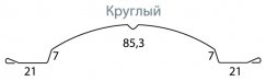 Штакетник Grand Line ​Круглый  Полиэстер 0,4 мм