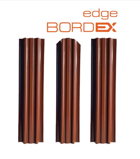 Штакетник SteelX полукруглый Bordex edge полиэстер