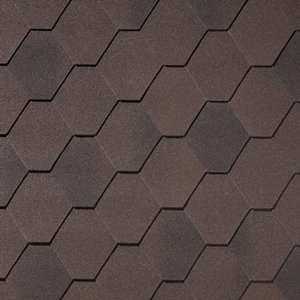 Гибкая черепица Quiet tile Rombica Коричневый
