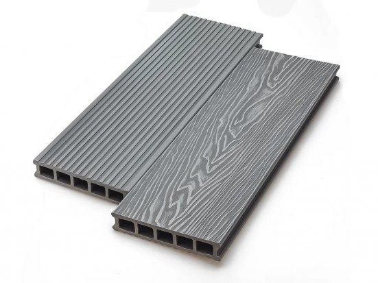 Террасная доска пустотелая Deckart Magnum Pro Серый
