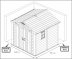 Пластиковый сарай Keter Factor 8х8