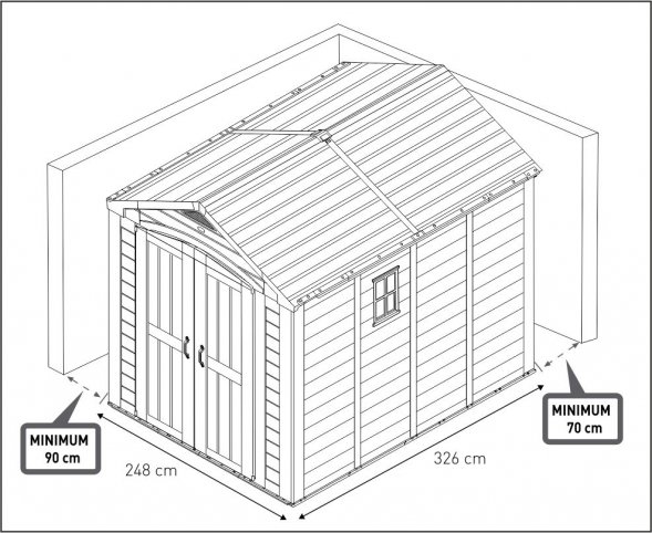 Пластиковый сарай Keter Factor 8х11
