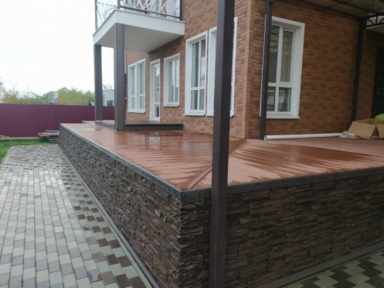 Террасная доска пустотелая Deckart Praktik New Орех