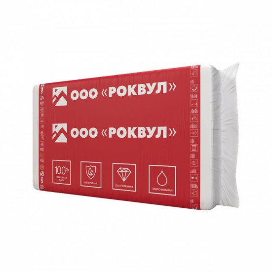 Утеплитель Роквул Каркас Баттс 100x600x1000 мм