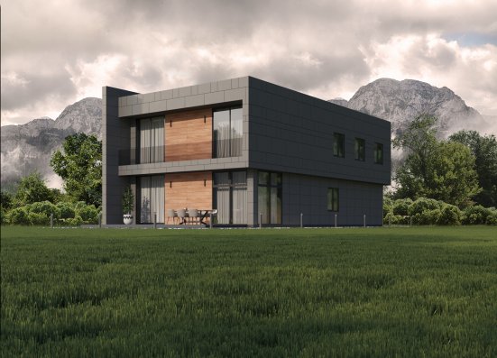 Фиброцементные панели Roofas COLOR Line Gray