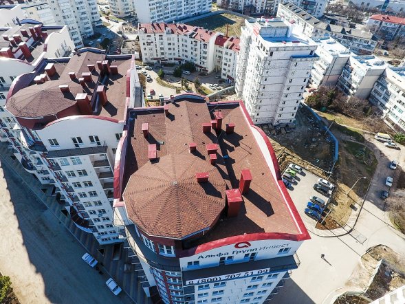 Мягкая кровля Docke Standart Сота Красный