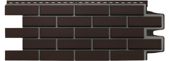 Фасадные панели Grand Line Клинкерный Кирпич Design шоколадный со швом