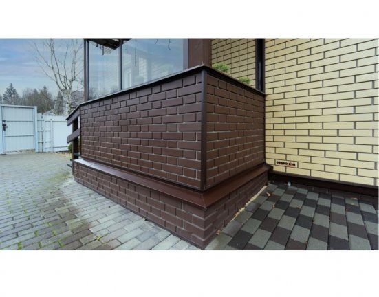 Фасадные панели Grand Line Клинкерный Кирпич Design песочный со швом