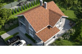 Мягкая кровля Тегола Комфорт Кортина Terracotta 404